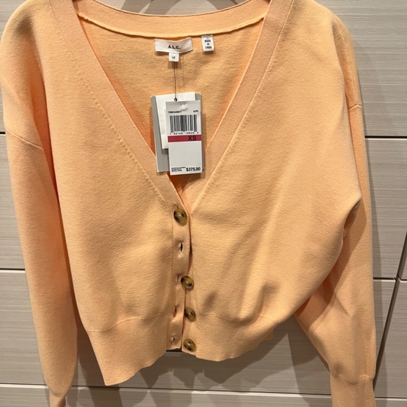 NWOT A.L.C. Peters Ii Cardigan In Apricot XS - Picture 4 of 5